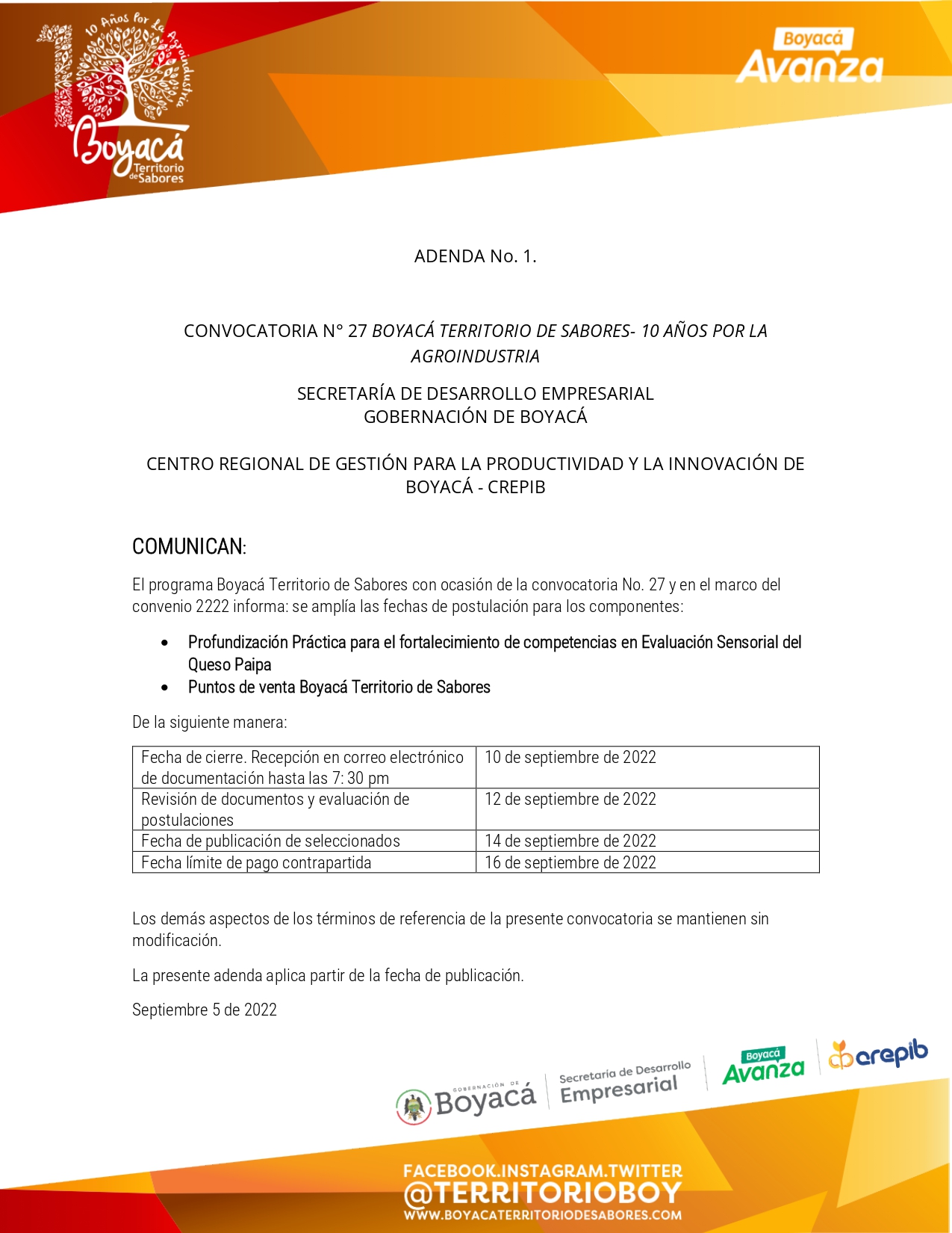 ADENDA No. 1 CONVOCATORIA No. 27 BTS_page-0001